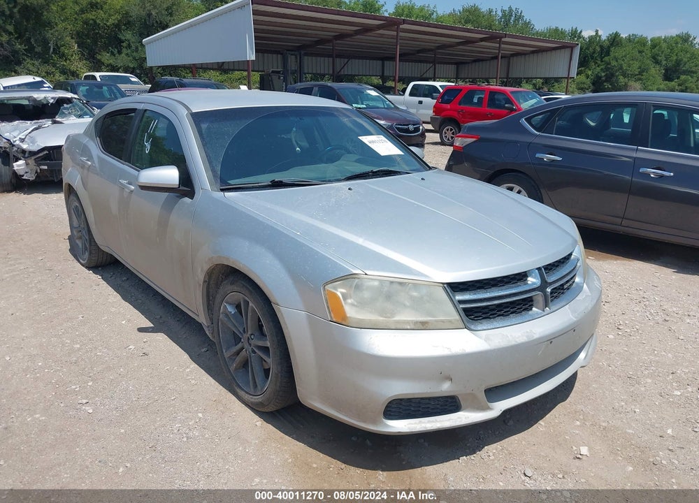 2012 DODGE AVENGER SXT VIN: 1C3CDZCB9CN219568
