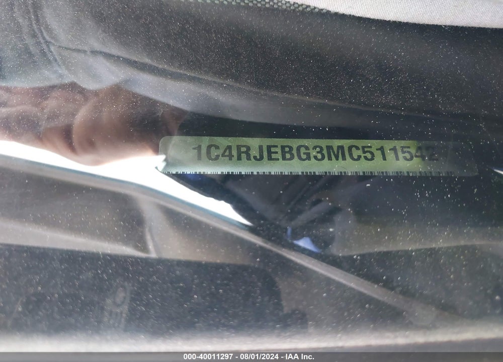 2021 JEEP GRAND CHEROKEE LIMITED 4X2 VIN: 1C4RJEBG3MC511542