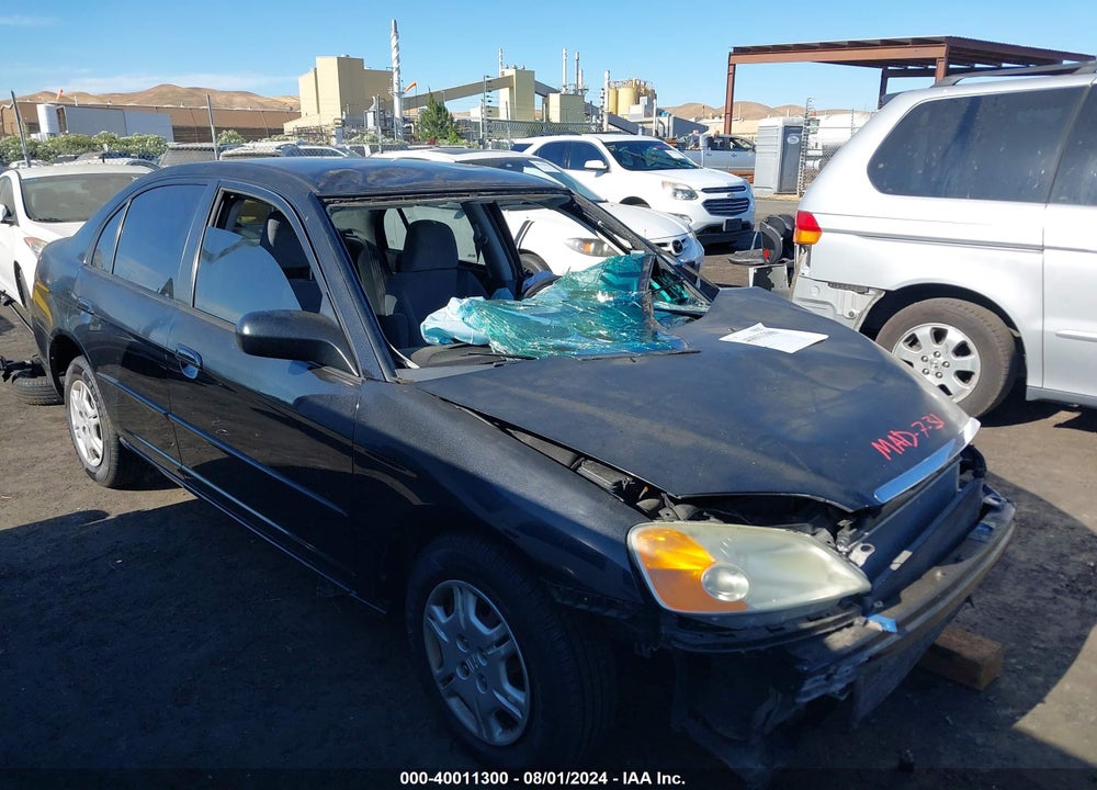 2002 HONDA CIVIC LX VIN: 2HGES16642H525516