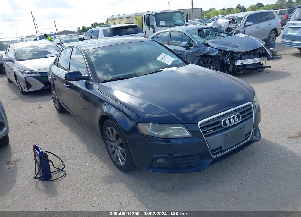 2010 AUDI A4 2.0T PREMIUM VIN: WAUFFAFL6AN024465