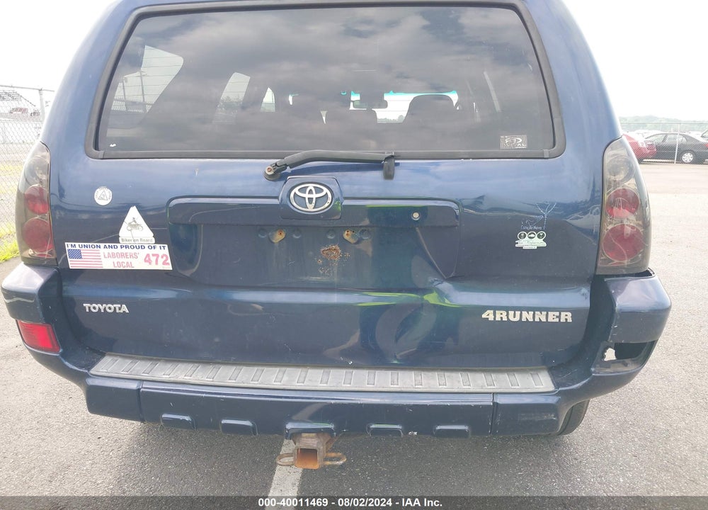 2005 TOYOTA 4RUNNER SR5 V6 VIN: JTEBU14RX58050730