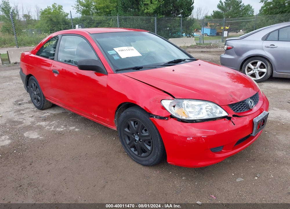 2004 HONDA CIVIC VP VIN: 1HGEM22154L036445