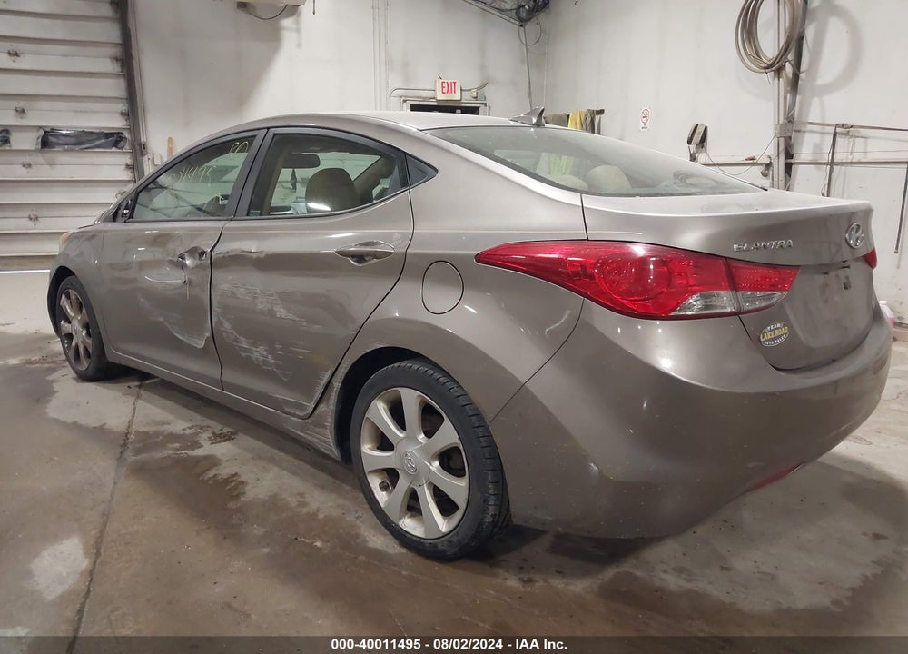2013 HYUNDAI ELANTRA LIMITED VIN: 5NPDH4AE7DH166214
