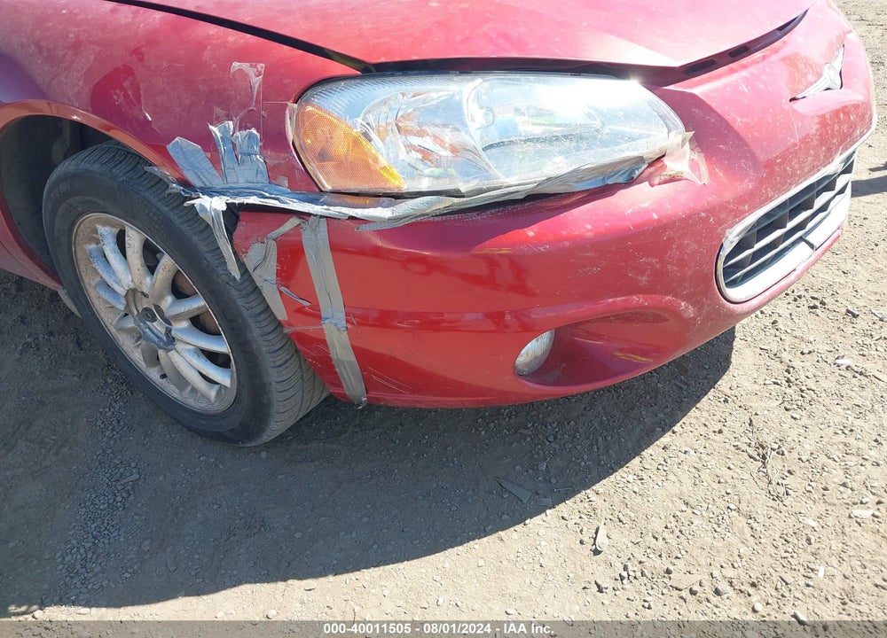2002 CHRYSLER SEBRING LXI VIN: 1C3EL55R62N310262