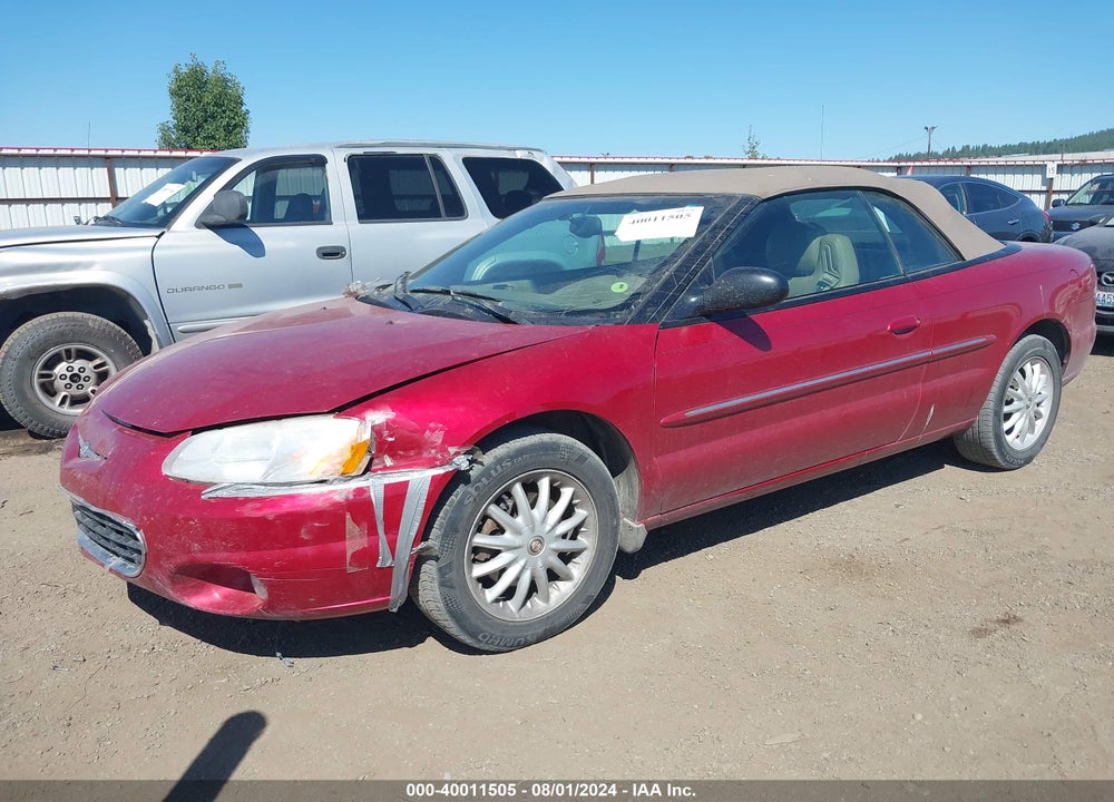 2002 CHRYSLER SEBRING LXI VIN: 1C3EL55R62N310262
