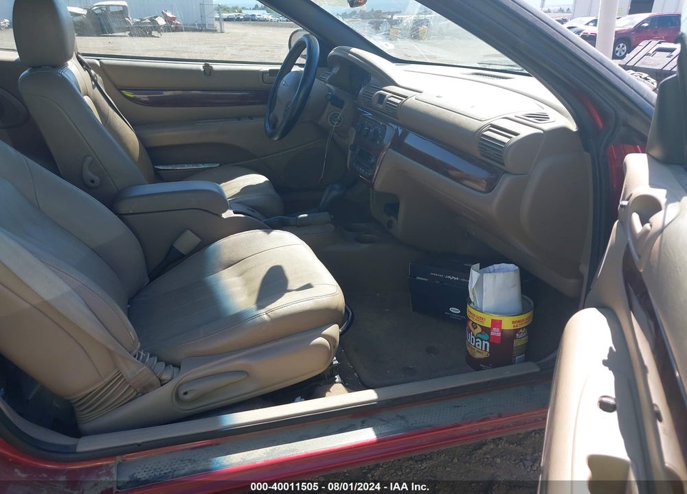 2002 CHRYSLER SEBRING LXI VIN: 1C3EL55R62N310262