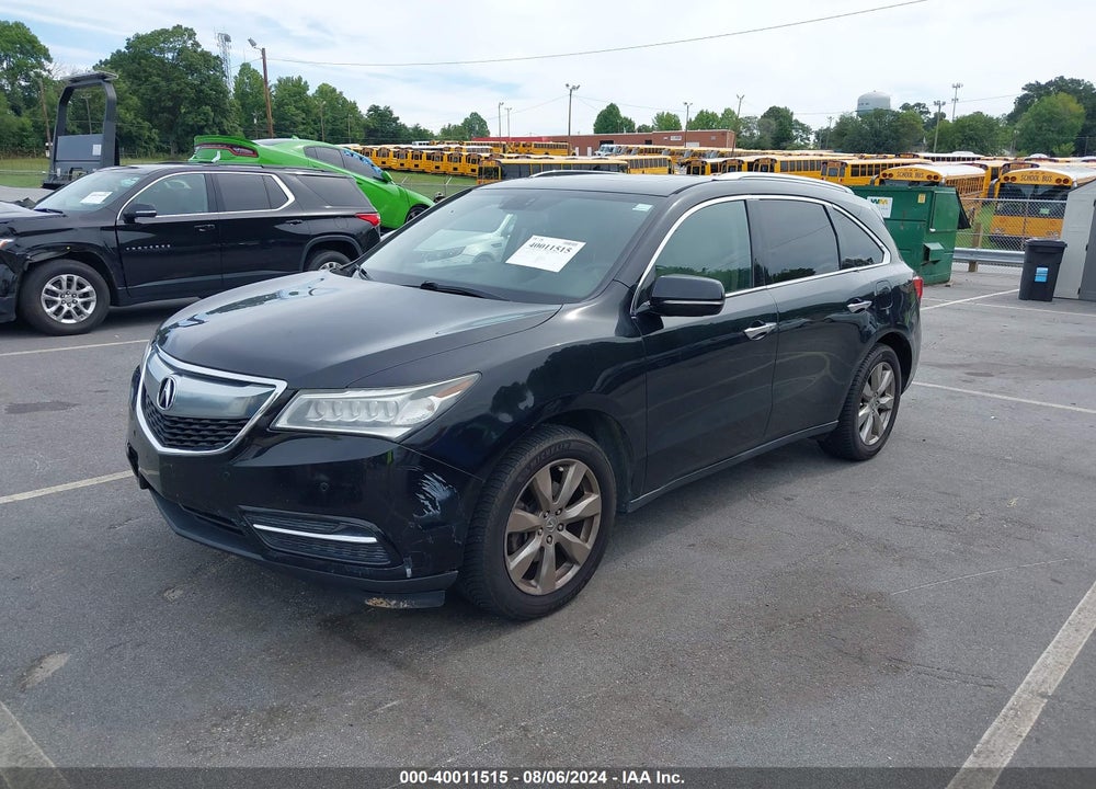 2014 ACURA MDX ADVANCE PKG W/ENTERTAINMENT PKG VIN: 5FRYD4H86EB025467