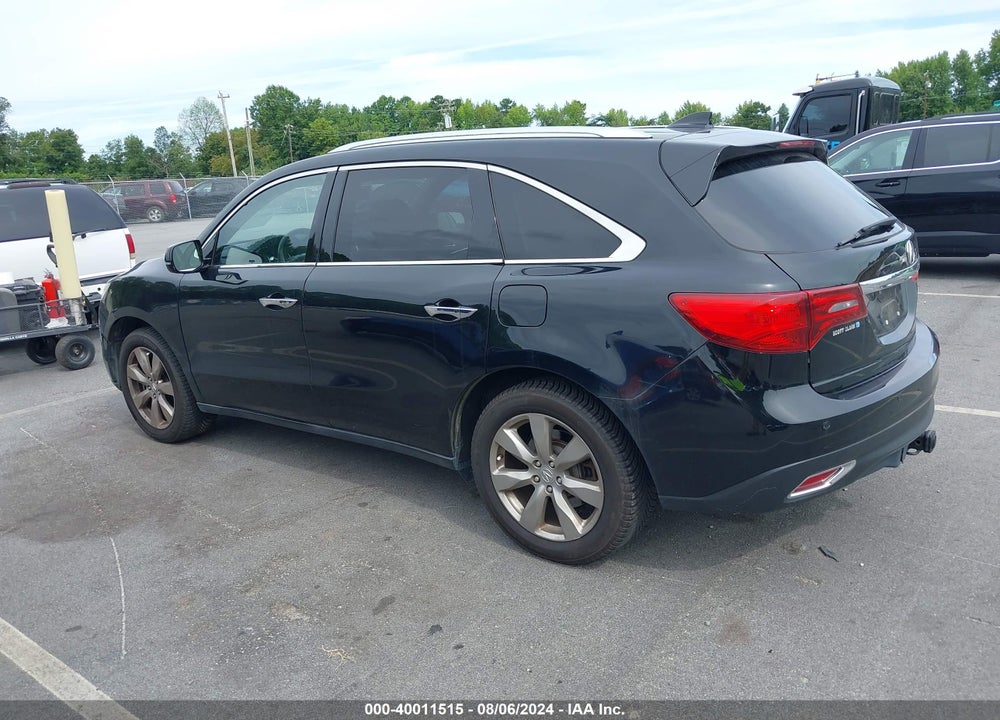2014 ACURA MDX ADVANCE PKG W/ENTERTAINMENT PKG VIN: 5FRYD4H86EB025467