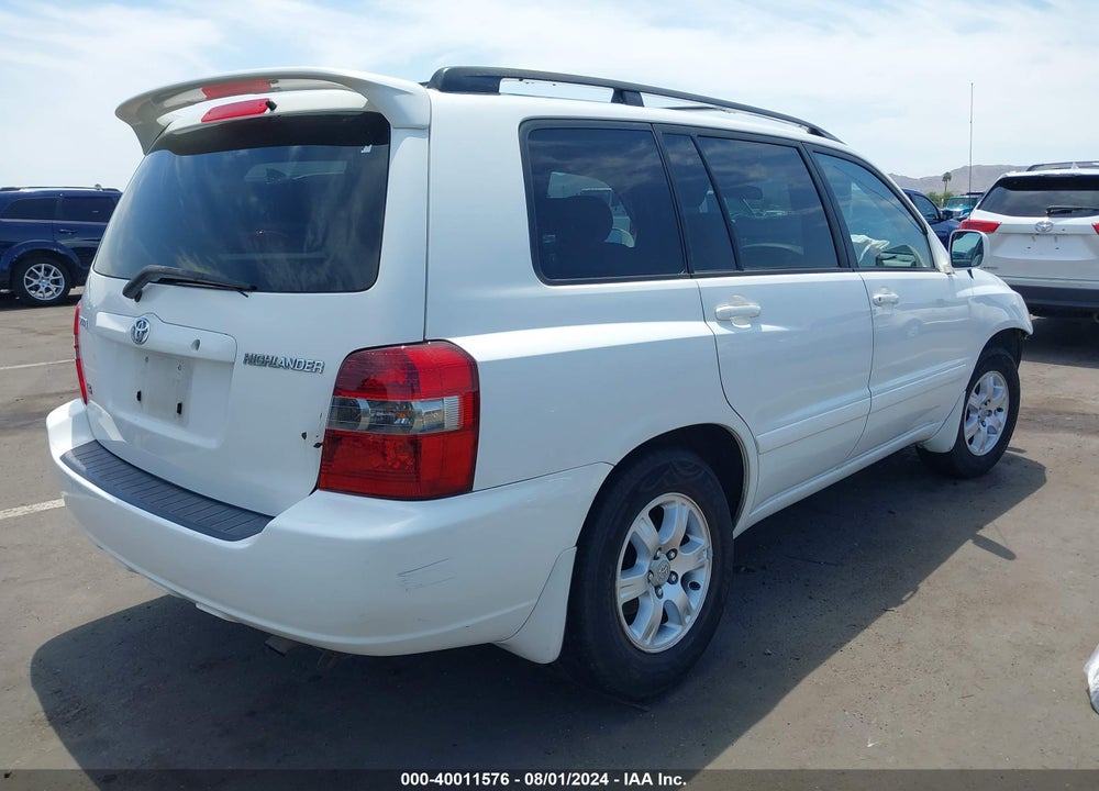 2002 TOYOTA HIGHLANDER V6 VIN: JTEGF21A520034983