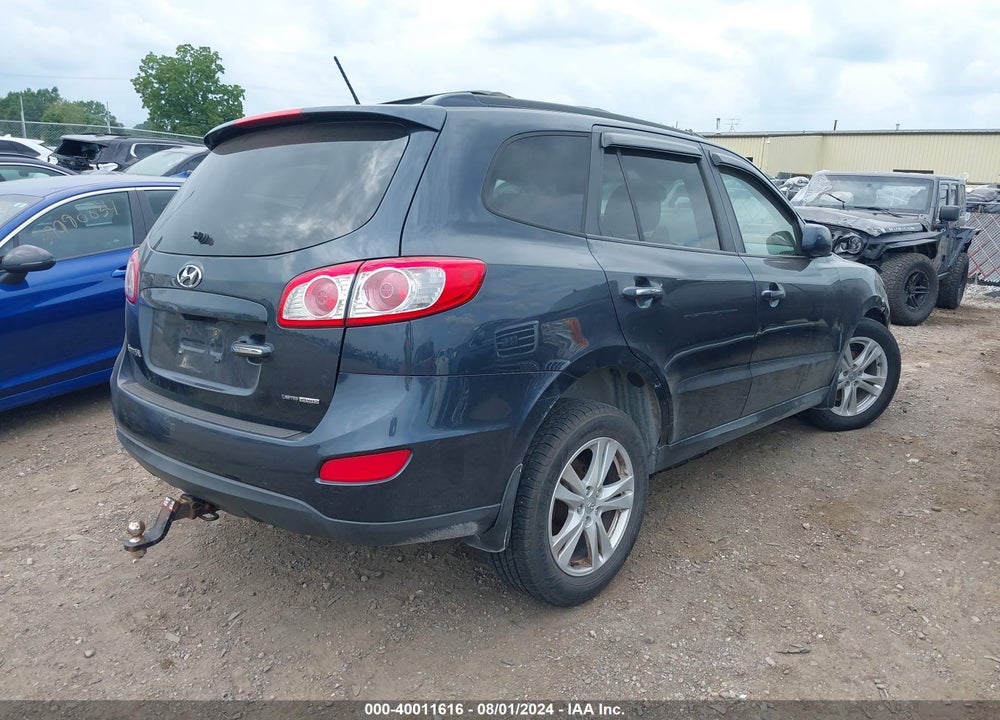 2012 HYUNDAI SANTA FE LIMITED V6 VIN: 5XYZKDAG5CG104826