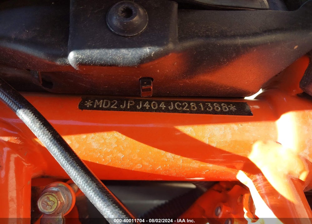 2018 KTM 390 DUKE VIN: MD2JPJ404JC281388
