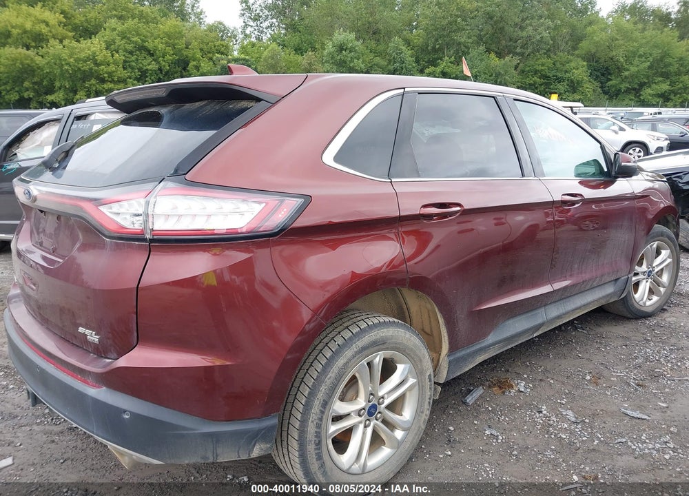 2015 FORD EDGE SEL VIN: 2FMTK4J89FBB59878