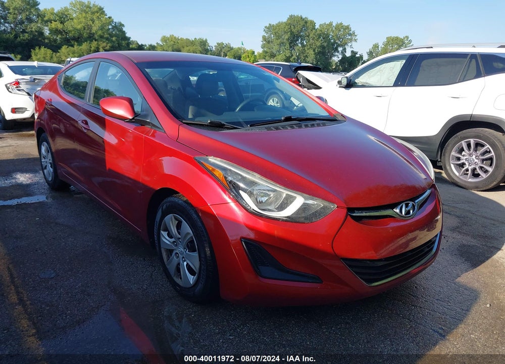 2016 HYUNDAI ELANTRA SE VIN: 5NPDH4AE3GH764420