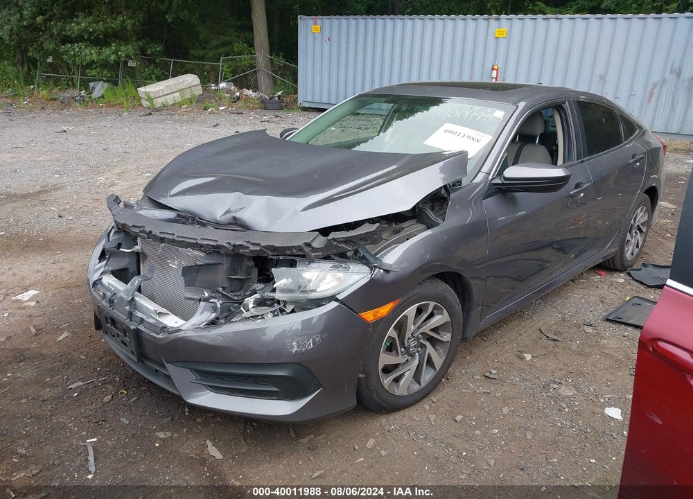 2018 HONDA CIVIC EX VIN: 2HGFC2F75JH588297