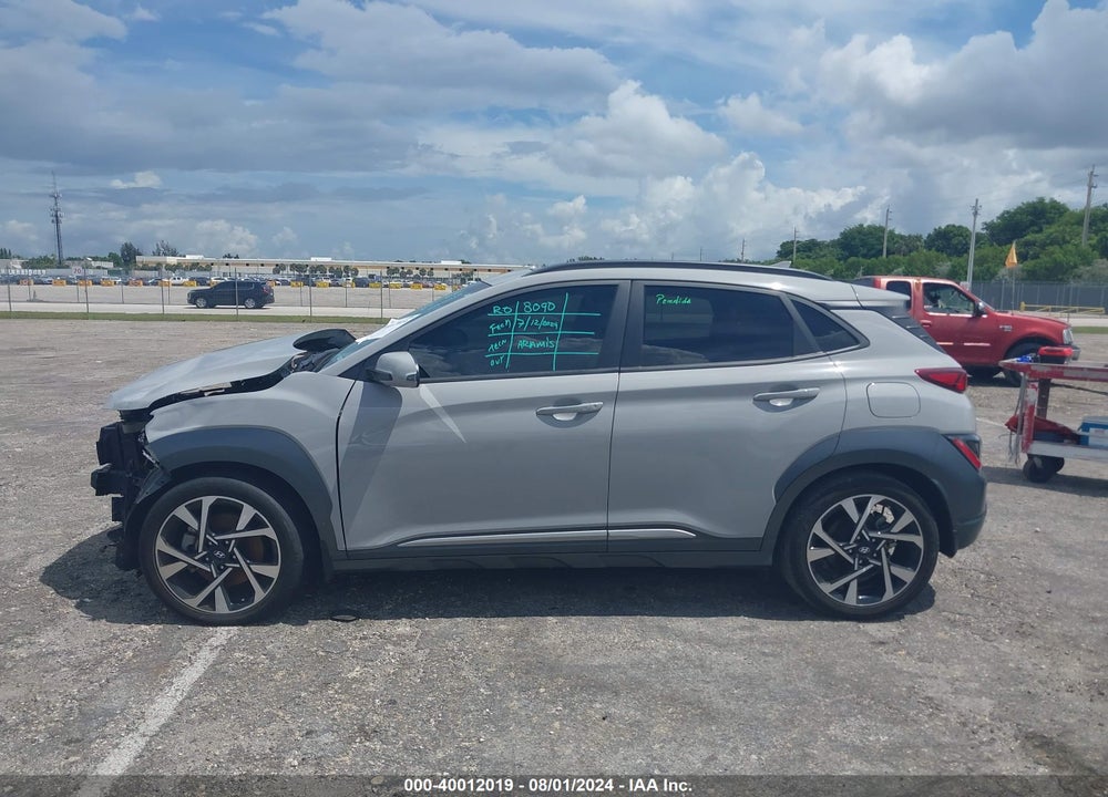 2022 HYUNDAI KONA LIMITED VIN: KM8K53A38NU818141