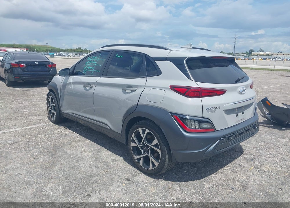 2022 HYUNDAI KONA LIMITED VIN: KM8K53A38NU818141