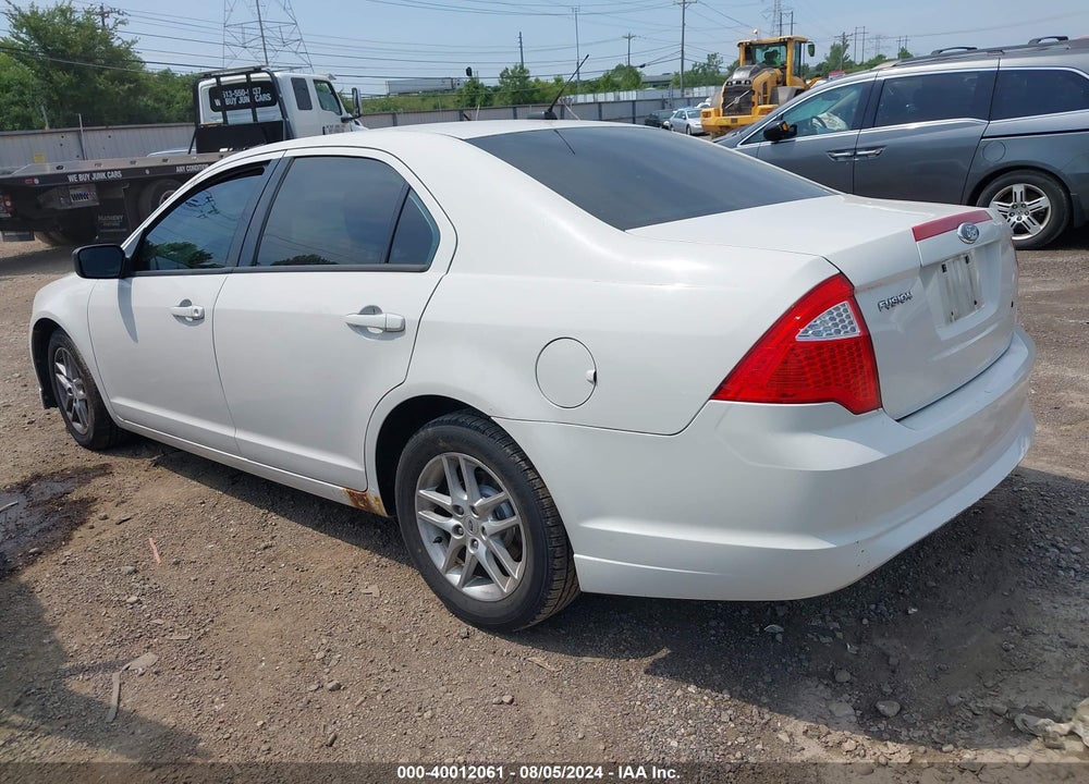 2012 FORD FUSION S VIN: 3FAHP0GAXCR345205