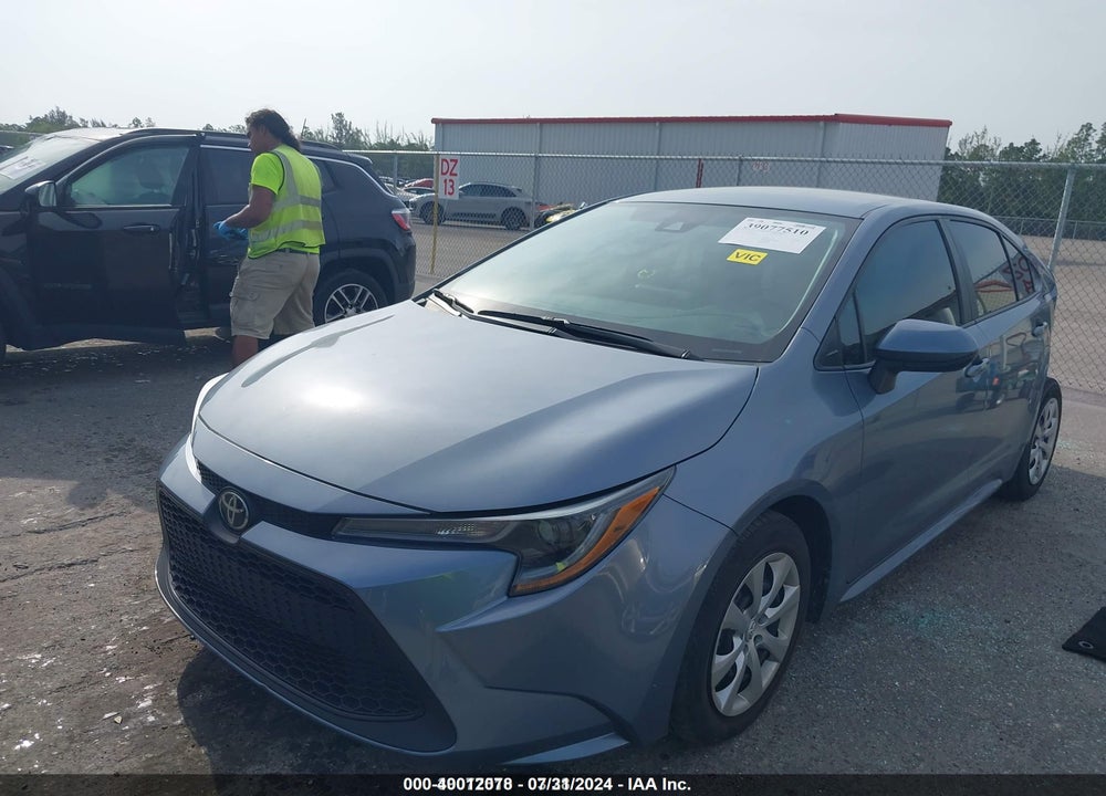 2020 TOYOTA COROLLA LE VIN: 5YFEPRAE1LP105124