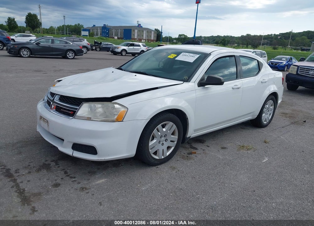 2014 DODGE AVENGER SE VIN: 1C3CDZAB2EN115784