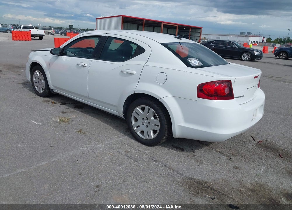 2014 DODGE AVENGER SE VIN: 1C3CDZAB2EN115784