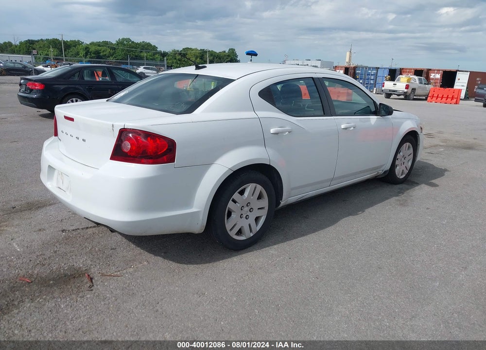 2014 DODGE AVENGER SE VIN: 1C3CDZAB2EN115784