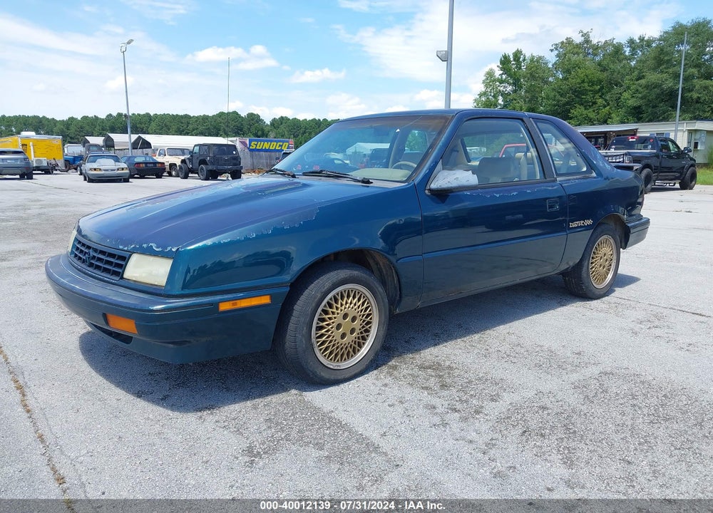 1992 PLYMOUTH SUNDANCE DUSTER VIN: 3P3XP6439NT273255