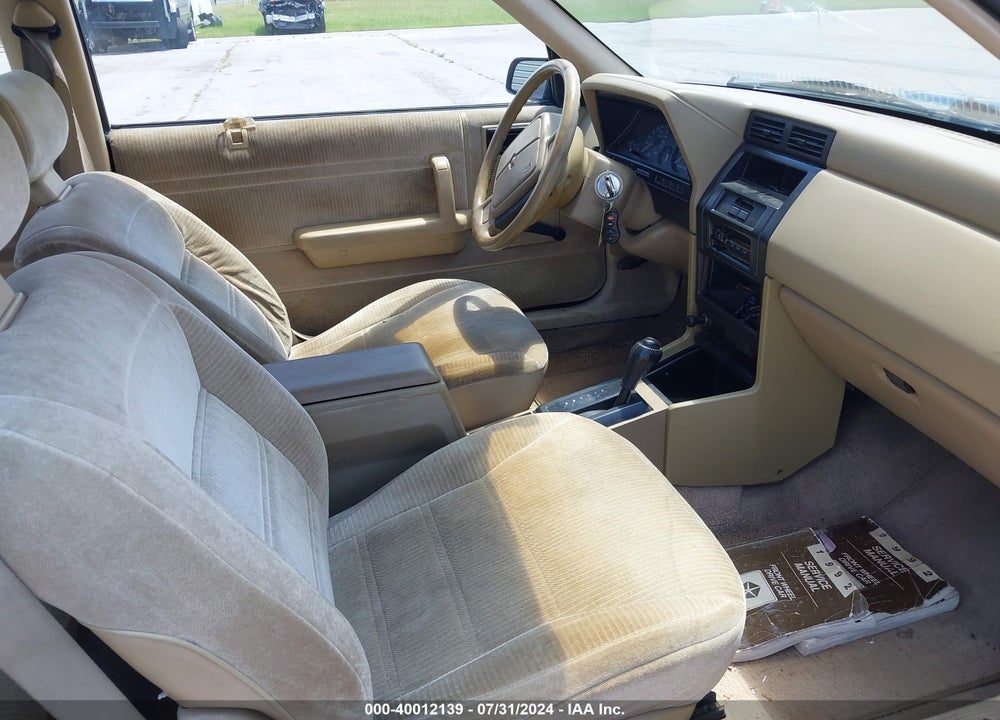 1992 PLYMOUTH SUNDANCE DUSTER VIN: 3P3XP6439NT273255