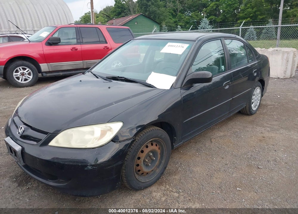 2005 HONDA CIVIC LX VIN: 2HGES16525H514235