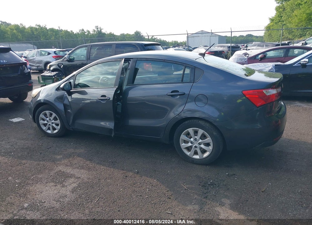 2012 KIA RIO EX VIN: KNADN4A30C6095113