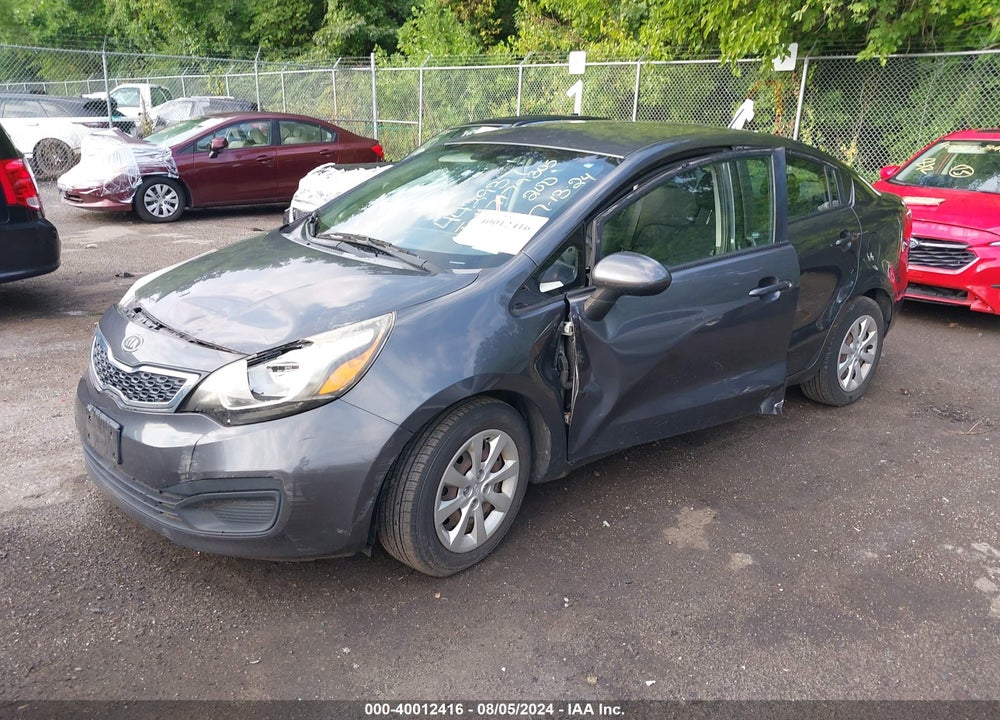 2012 KIA RIO EX VIN: KNADN4A30C6095113
