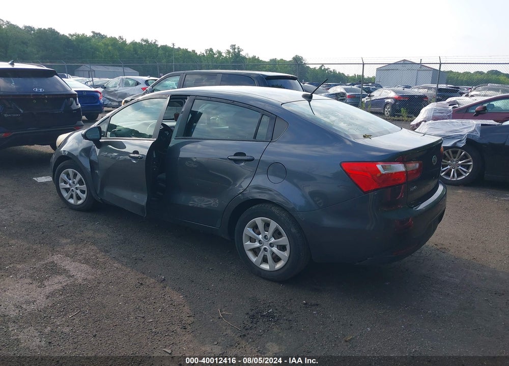 2012 KIA RIO EX VIN: KNADN4A30C6095113