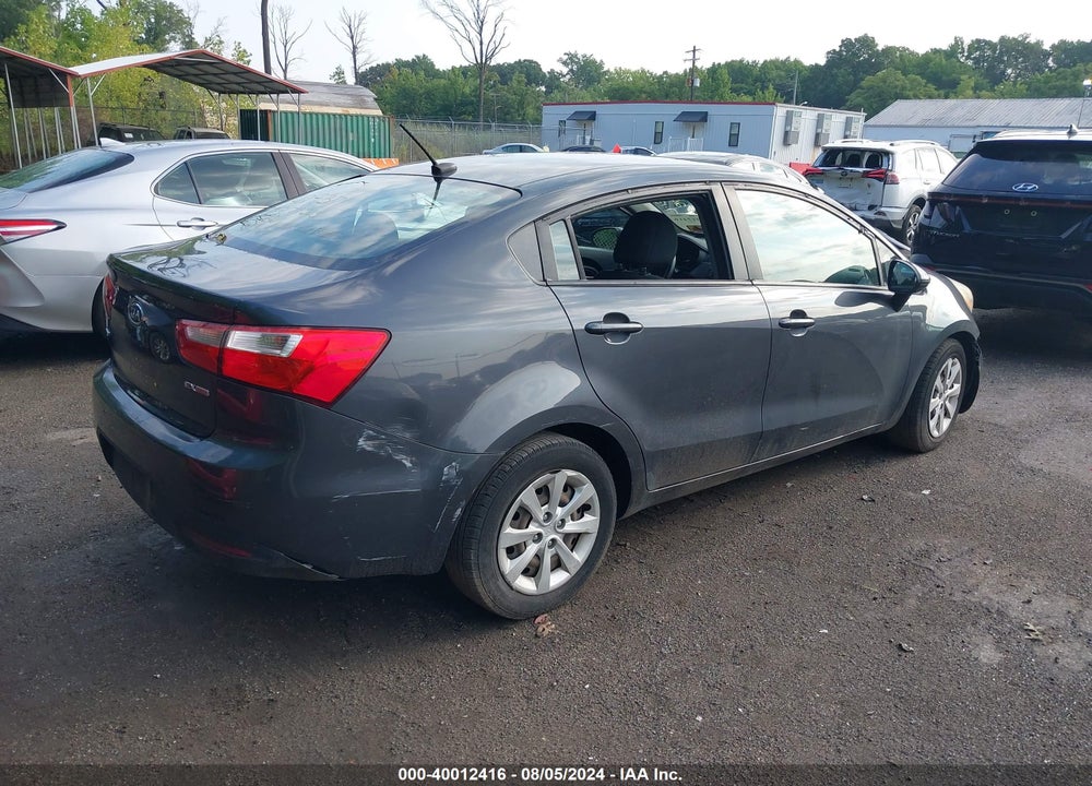 2012 KIA RIO EX VIN: KNADN4A30C6095113