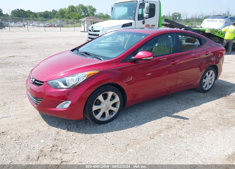 2012 HYUNDAI ELANTRA LIMITED (ULSAN PLANT) VIN: KMHDH4AE8CU389247