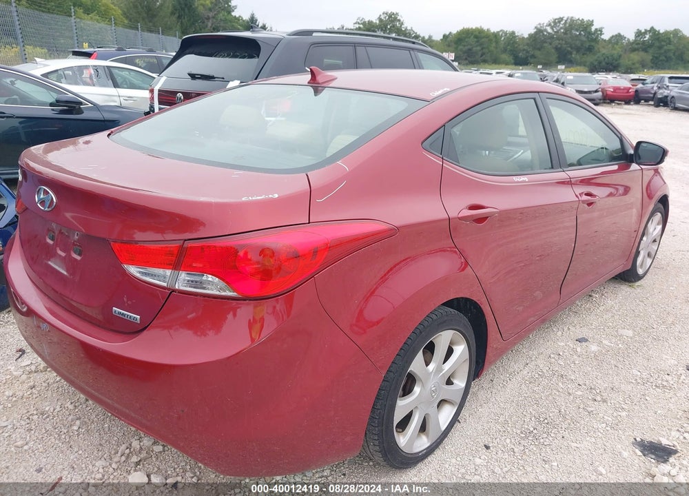 2012 HYUNDAI ELANTRA LIMITED (ULSAN PLANT) VIN: KMHDH4AE8CU389247