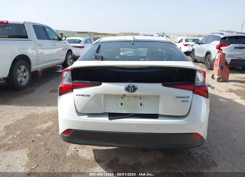 2019 TOYOTA PRIUS XLE VIN: JTDKARFU8K3089404