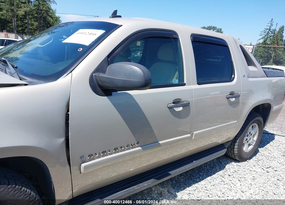 2007 CHEVROLET AVALANCHE 1500 LS VIN: 3GNFK12357G312636