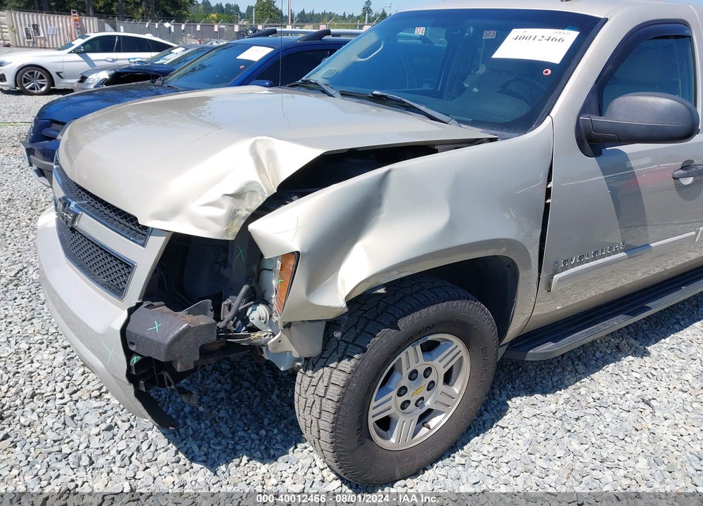 2007 CHEVROLET AVALANCHE 1500 LS VIN: 3GNFK12357G312636