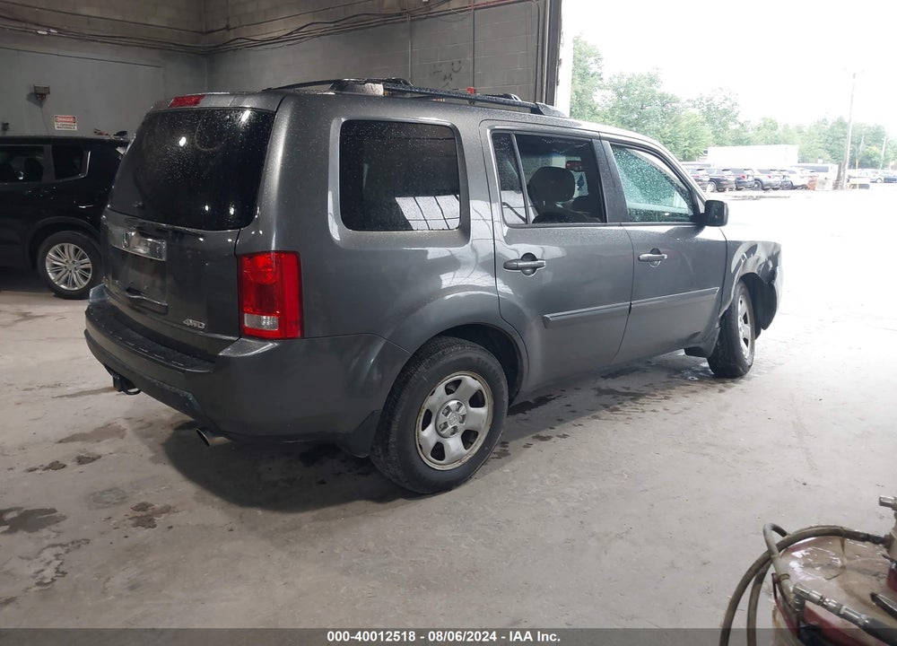 2011 HONDA PILOT EX-L VIN: 5FNYF4H77BB022429