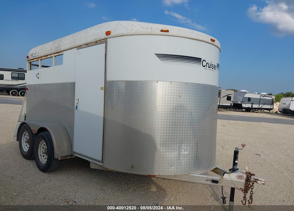 2003 CIRCLE J CRUISER HORSE TRAILE VIN: 46YHP132331067066