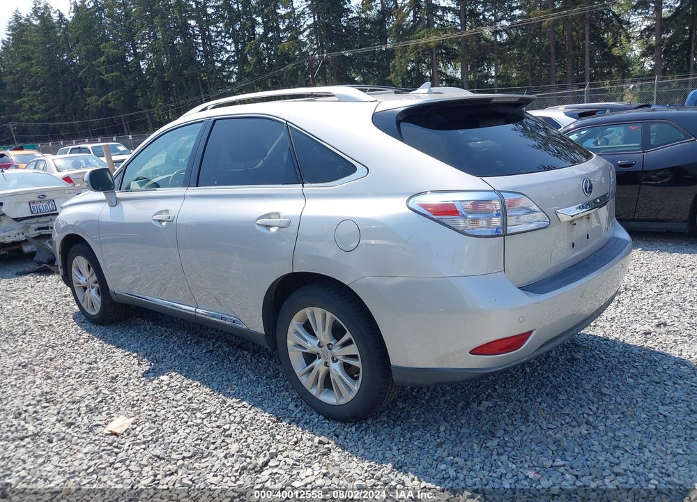 2011 LEXUS RX 450H VIN: JTJBC1BA4B2421378