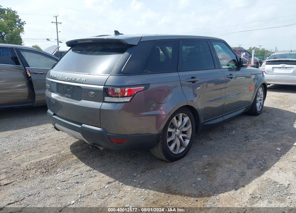 2016 LAND ROVER RANGE ROVER SPORT 3.0L V6 SUPERCHARGED HSE VIN: SALWR2PF8GA116632