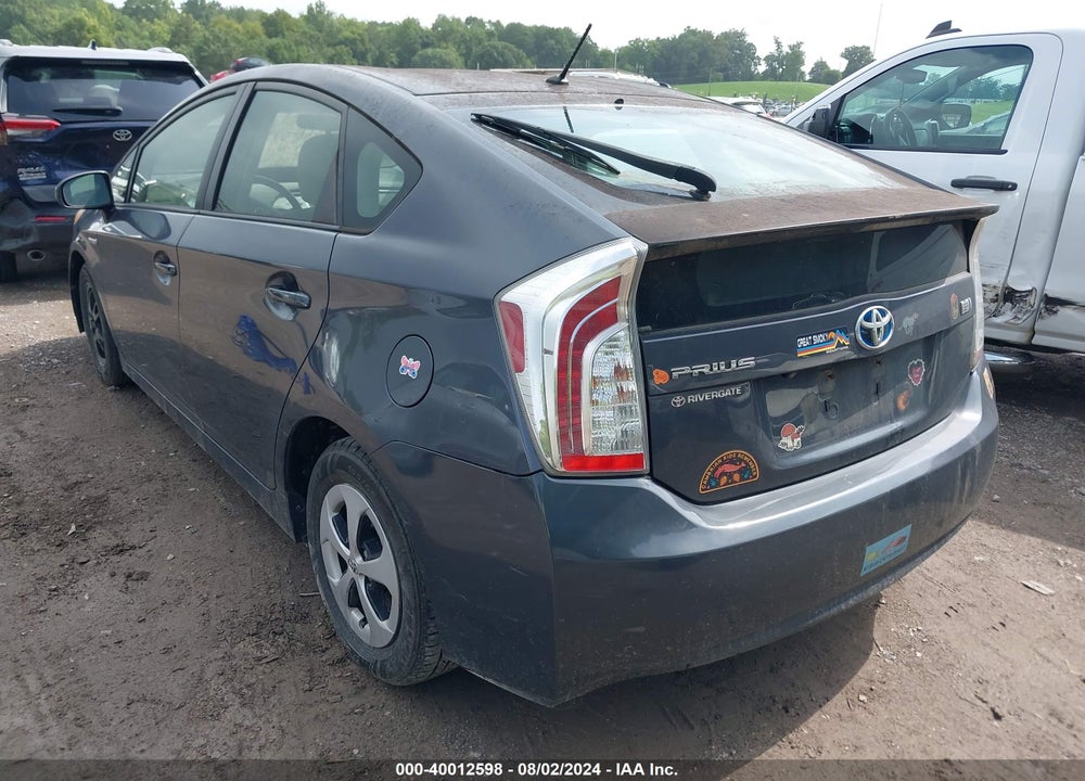 2012 TOYOTA PRIUS TWO VIN: JTDKN3DU1C1607208