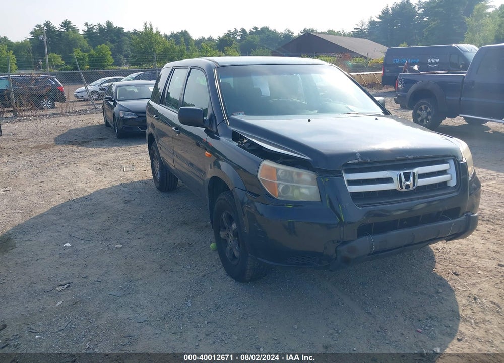 2007 HONDA PILOT LX VIN: 5FNYF18187B007276
