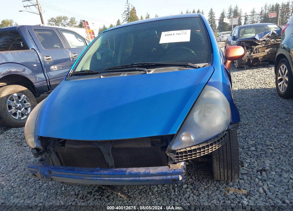 2007 HONDA FIT SPORT VIN: JHMGD38647S037482