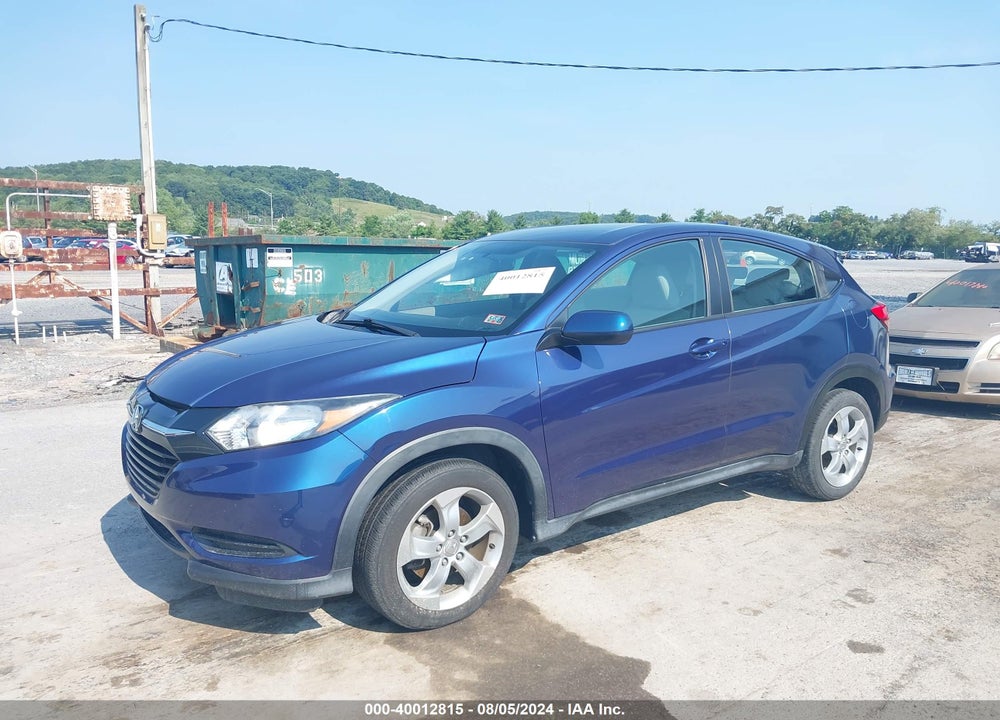 2016 HONDA HR-V LX VIN: 3CZRU6H3XGM752044