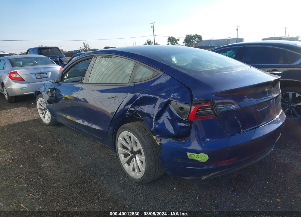 2023 TESLA MODEL 3 REAR-WHEEL DRIVE VIN: 5YJ3E1EA4PF567541
