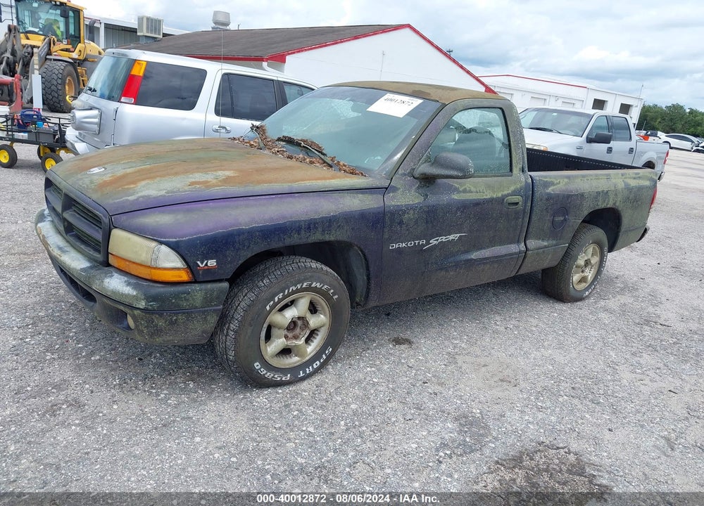 1998 DODGE DAKOTA VIN: 1B7FL26X7WS624537