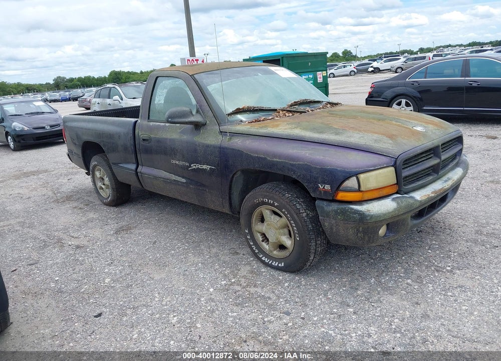 1998 DODGE DAKOTA VIN: 1B7FL26X7WS624537