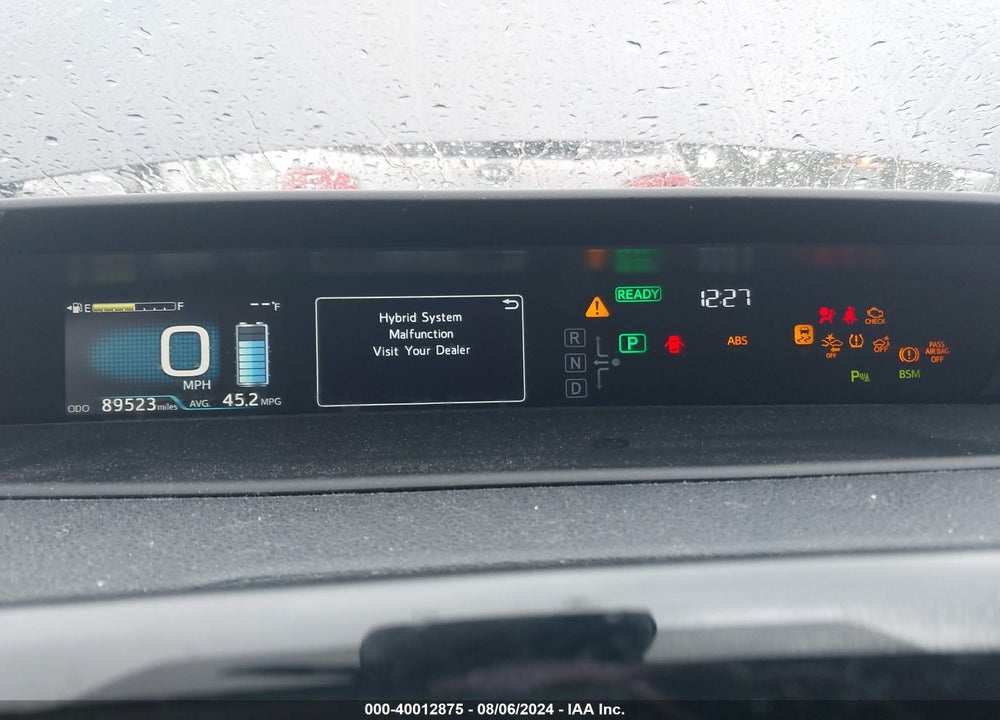 2020 TOYOTA PRIUS LE AWD-E VIN: JTDL9RFU9L3015374