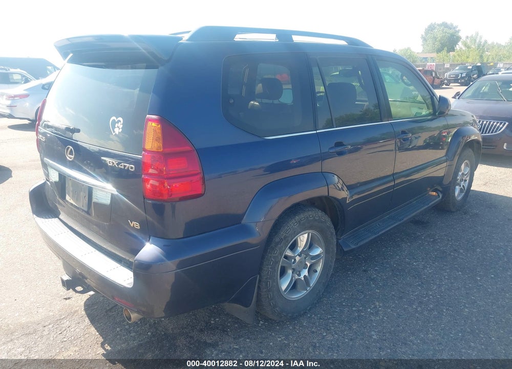 2004 LEXUS GX 470 VIN: JTJBT20XX40058550